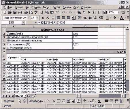 Финансовые расчеты в Excel