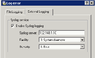 Syslog Logging