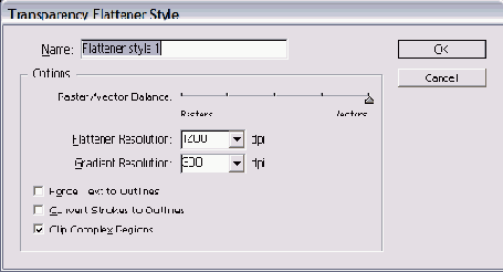   Transparency Flattener